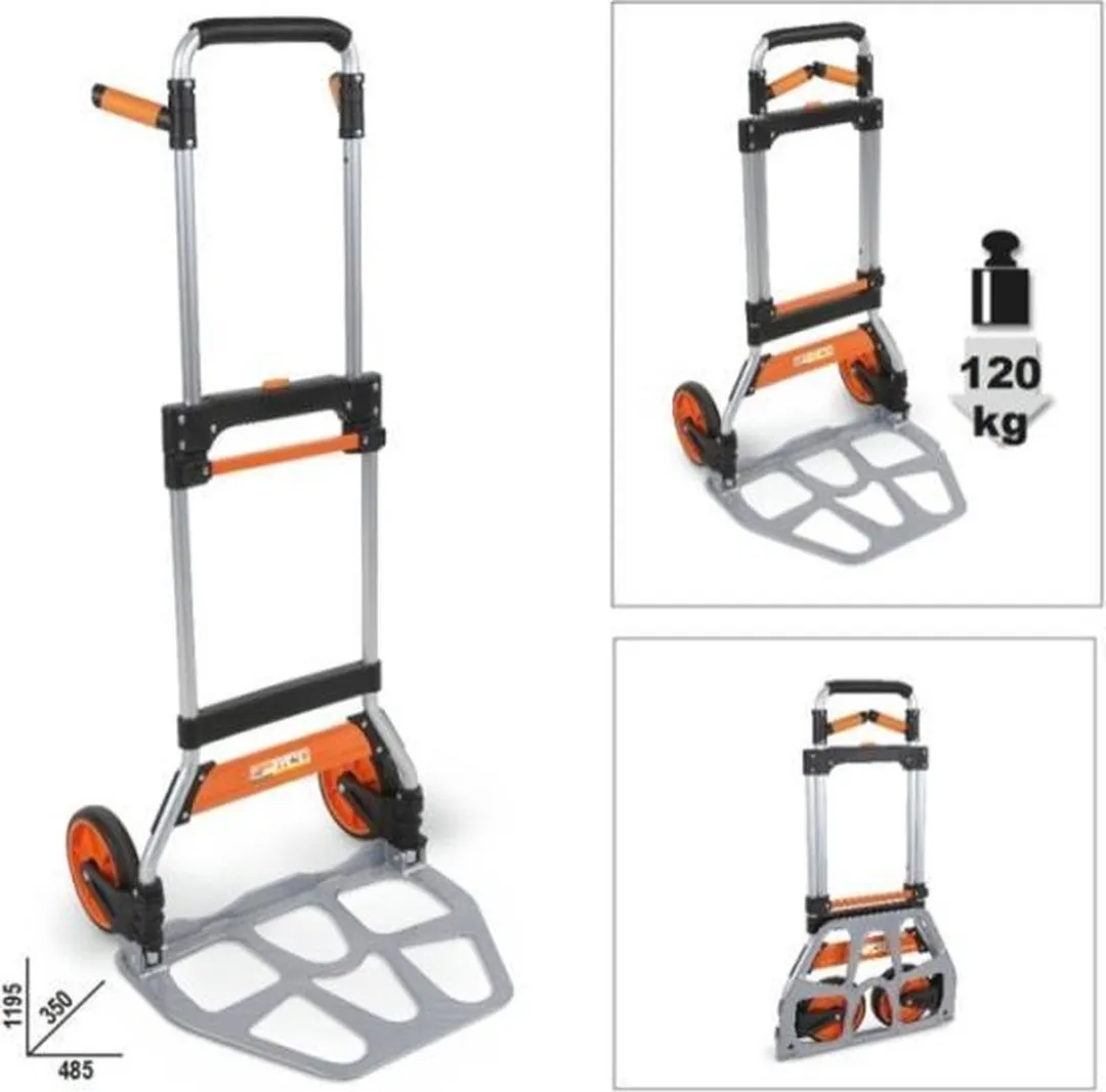 Beta Opvouwbare Transportwagen - Zwart/Oranje