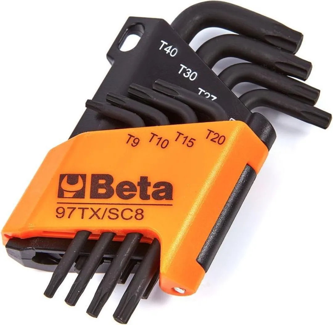 Beta 8-delige Haakse Torx Sleutels 97TX/SC8