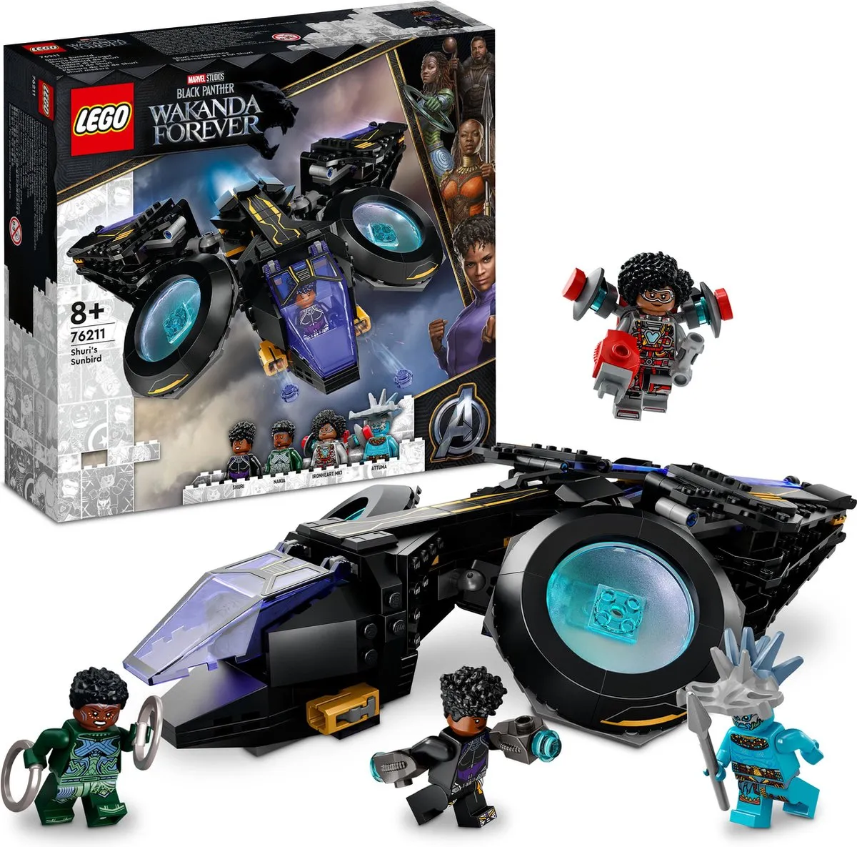 LEGO Marvel Black Panther Shuri's Sunbird 76211 - afbeelding 6 van 6