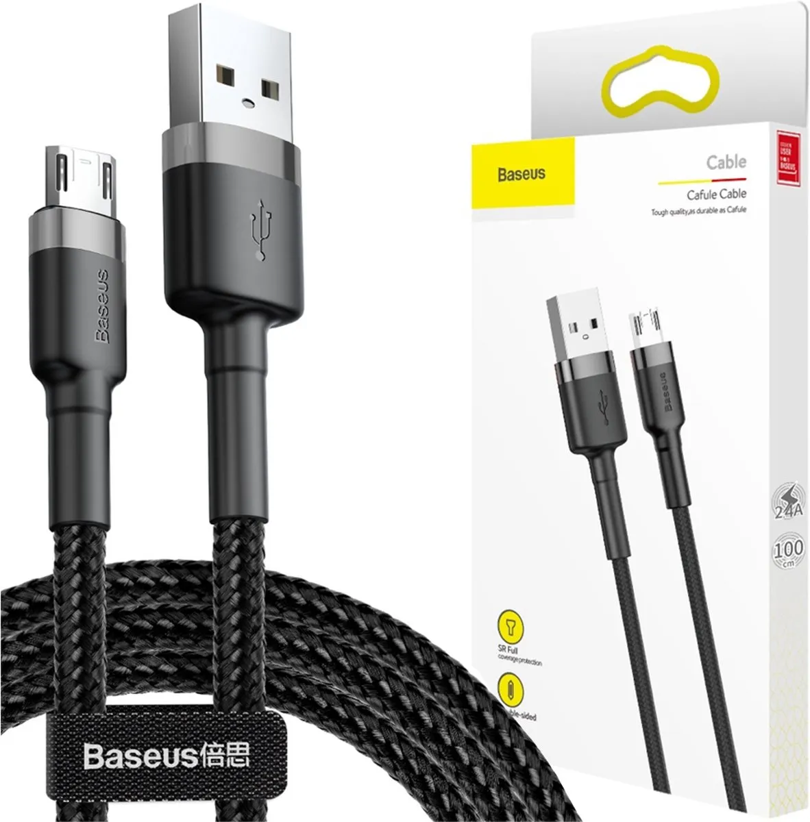 Baseus Cafule USB naar Micro USB Kabel 1m