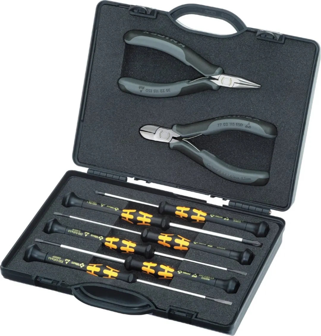 Knipex 00 20 18 ESD Elektronica-tangenset