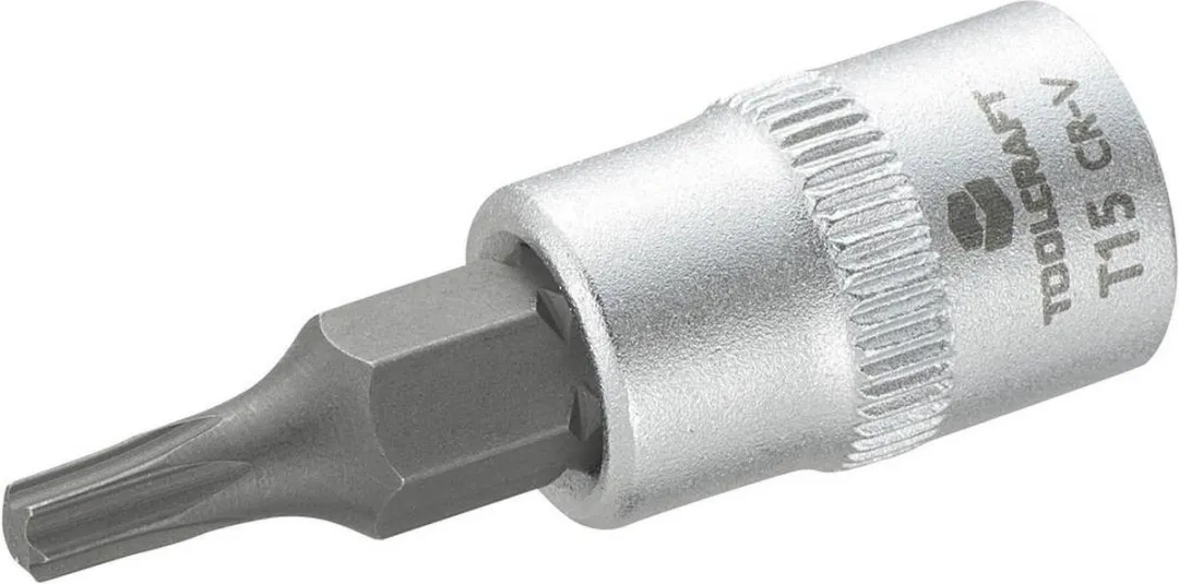 TOOLCRAFT T15 816081 T-profiel Dopsleutel-bitinzet 1/4" (6.3 mm)