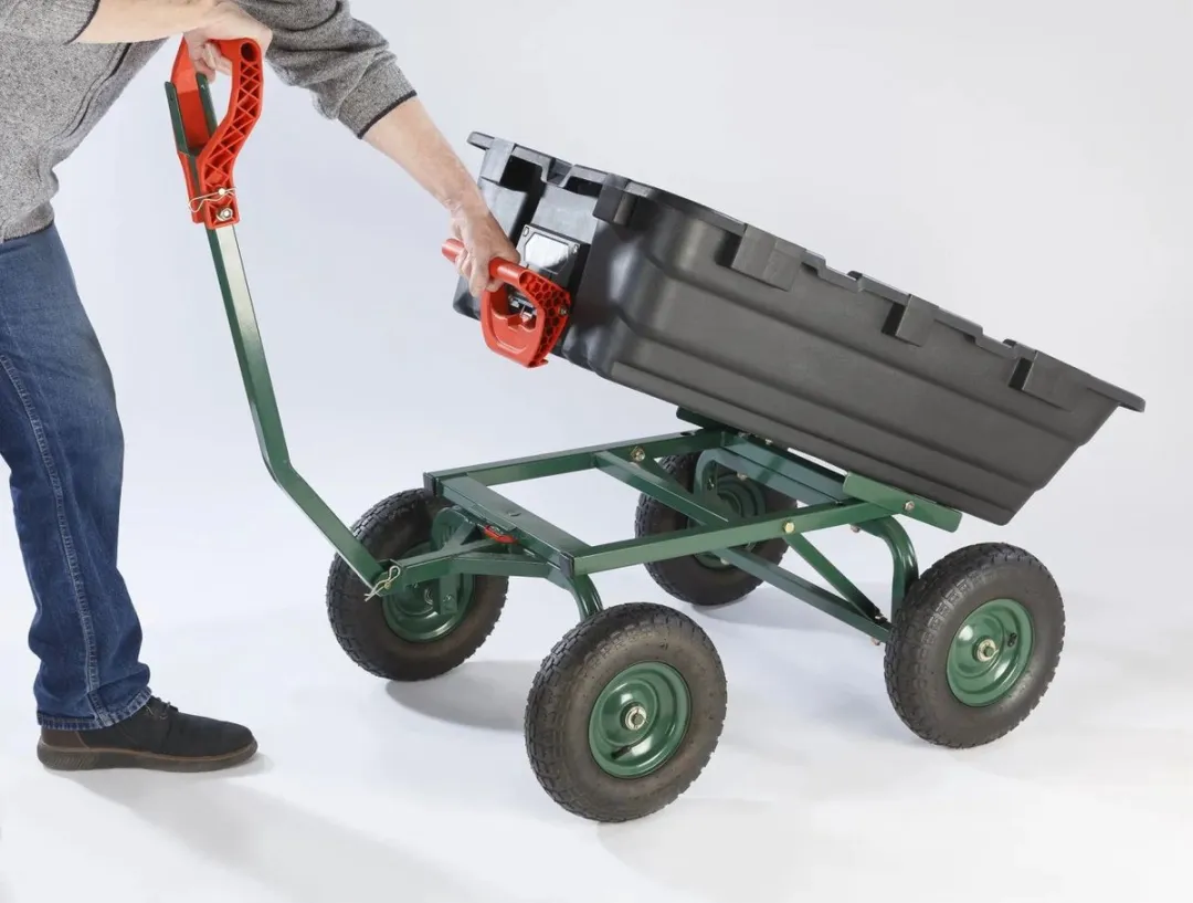 Westfalia Tuin Transportwagen GMGW550 - 550 kg - Kipbaar - Extra brede banden