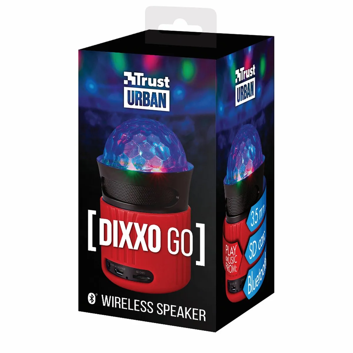 Trust Dixxo Go 21346 Draadloze Bluetooth Speaker - Rood