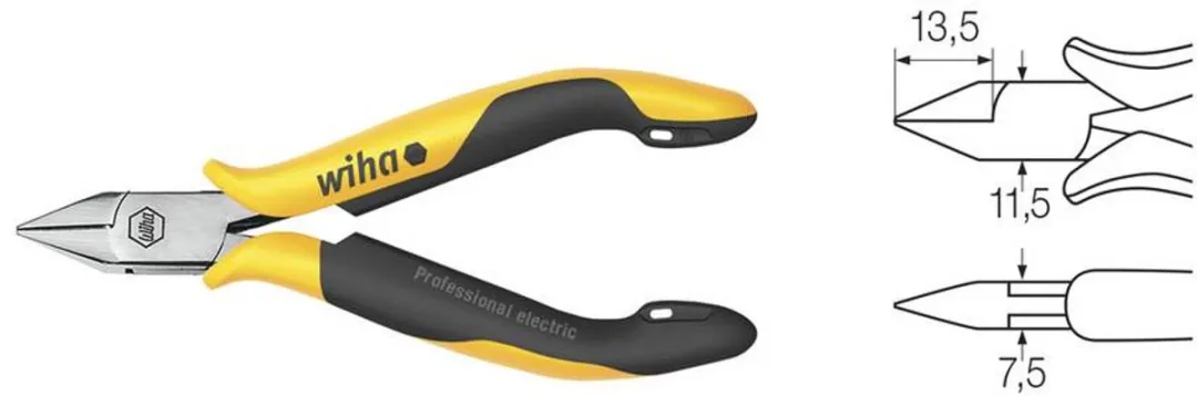 Wiha Zijkniptang Professional ESD 26816 - Kleurloos