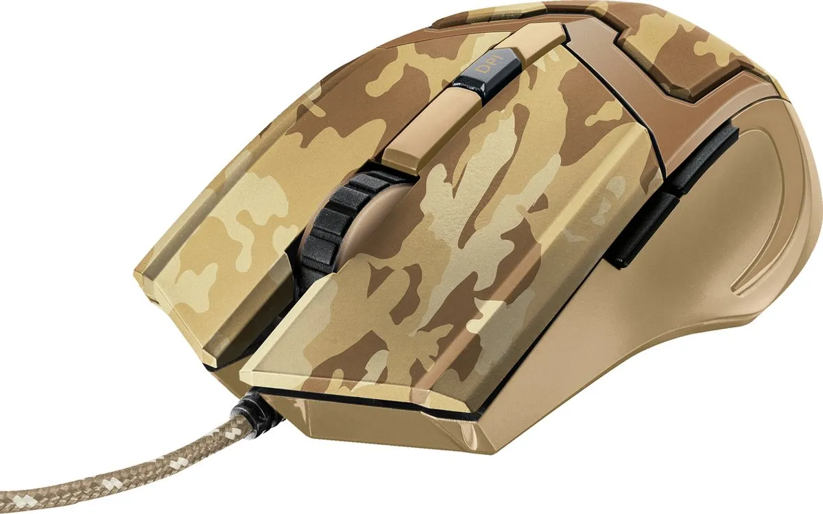 Trust GXT101D GAV Gaming Muis - Camouflage Bruin