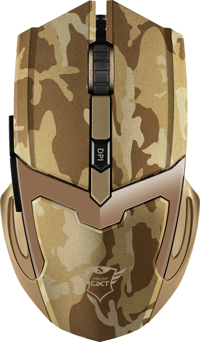 Trust GXT101D GAV Gaming Muis - Camouflage Bruin - afbeelding 6 van 6
