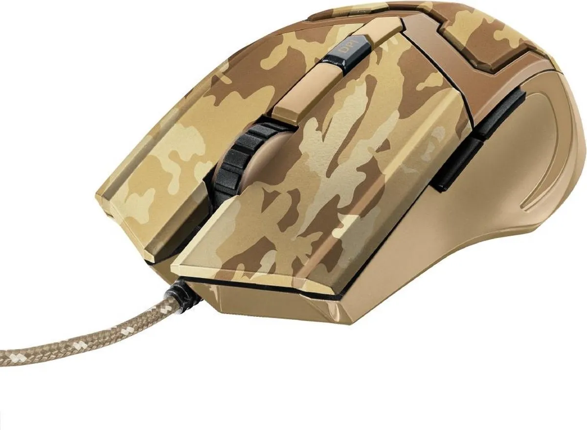 Trust GXT101D GAV Gaming Muis - Camouflage Bruin