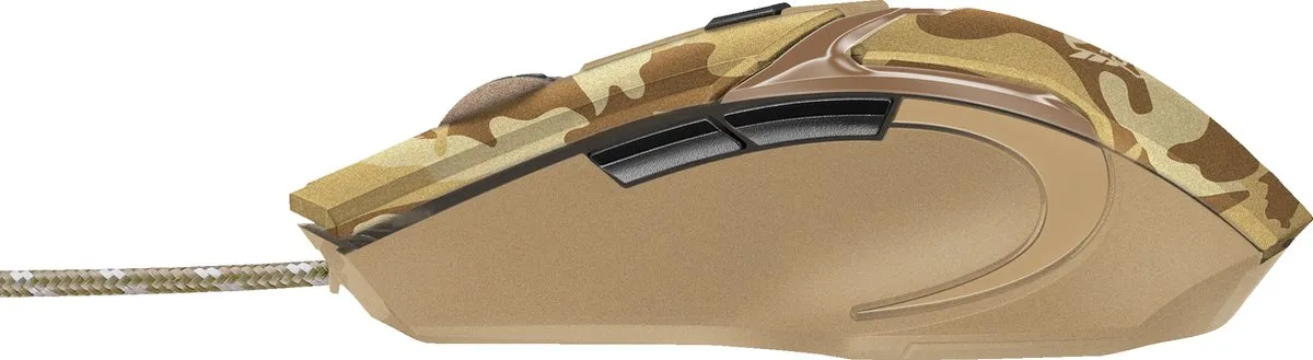 Trust GXT101D GAV Gaming Muis - Camouflage Bruin