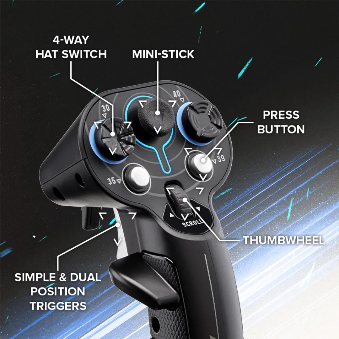 Thrustmaster SOL-R 3 Add-On Greep 21 Knoppen - H.E.A.R.T. - Zwart