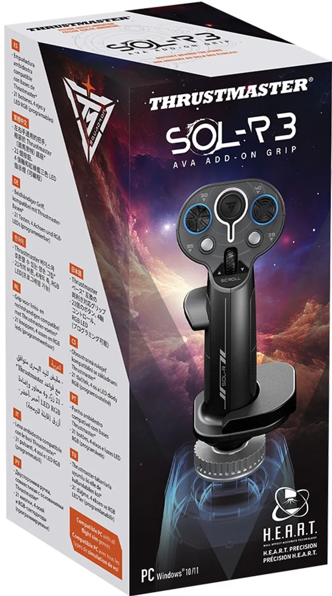 Thrustmaster SOL-R 3 Add-On Greep 21 Knoppen - H.E.A.R.T. - Zwart