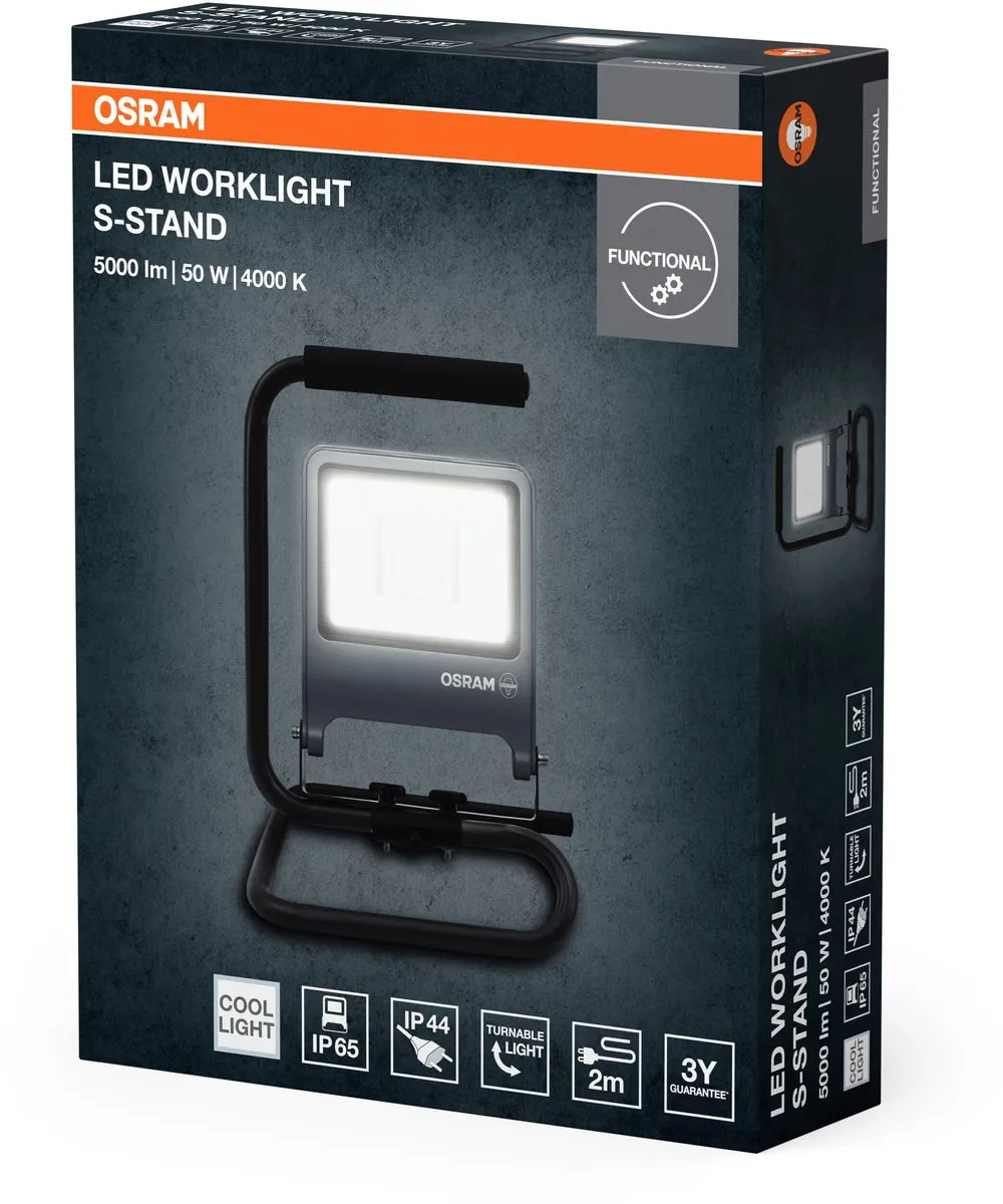 Osram LED Worklight S-Stand 50W 4500lm - IP65 - Donkergrijs