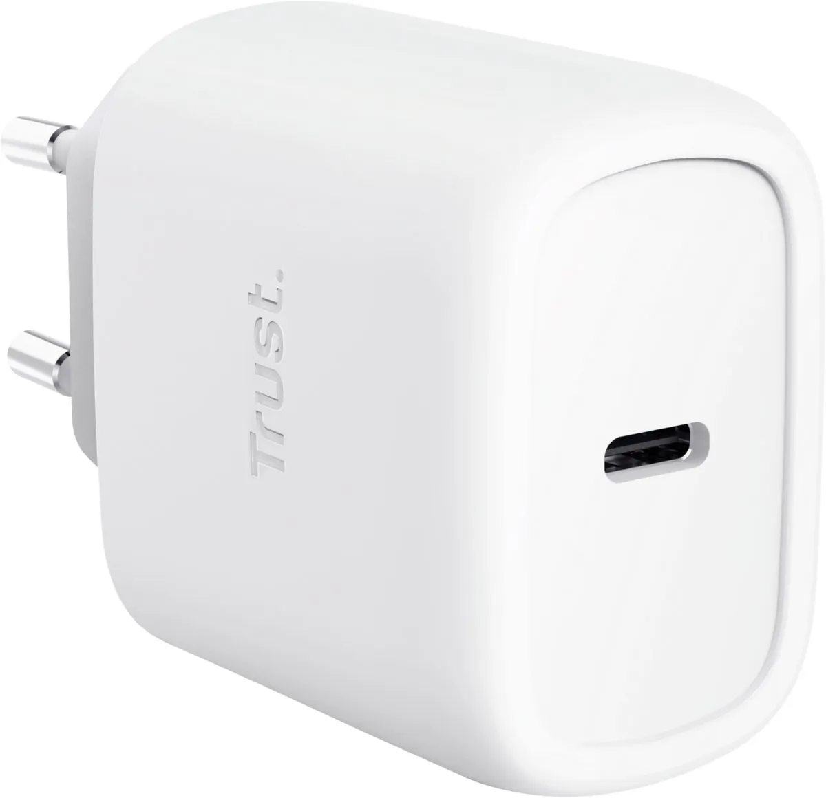 Trust Maxo 45W GaN USB-C Oplader - 2m Kabel - Wit - afbeelding 5 van 6