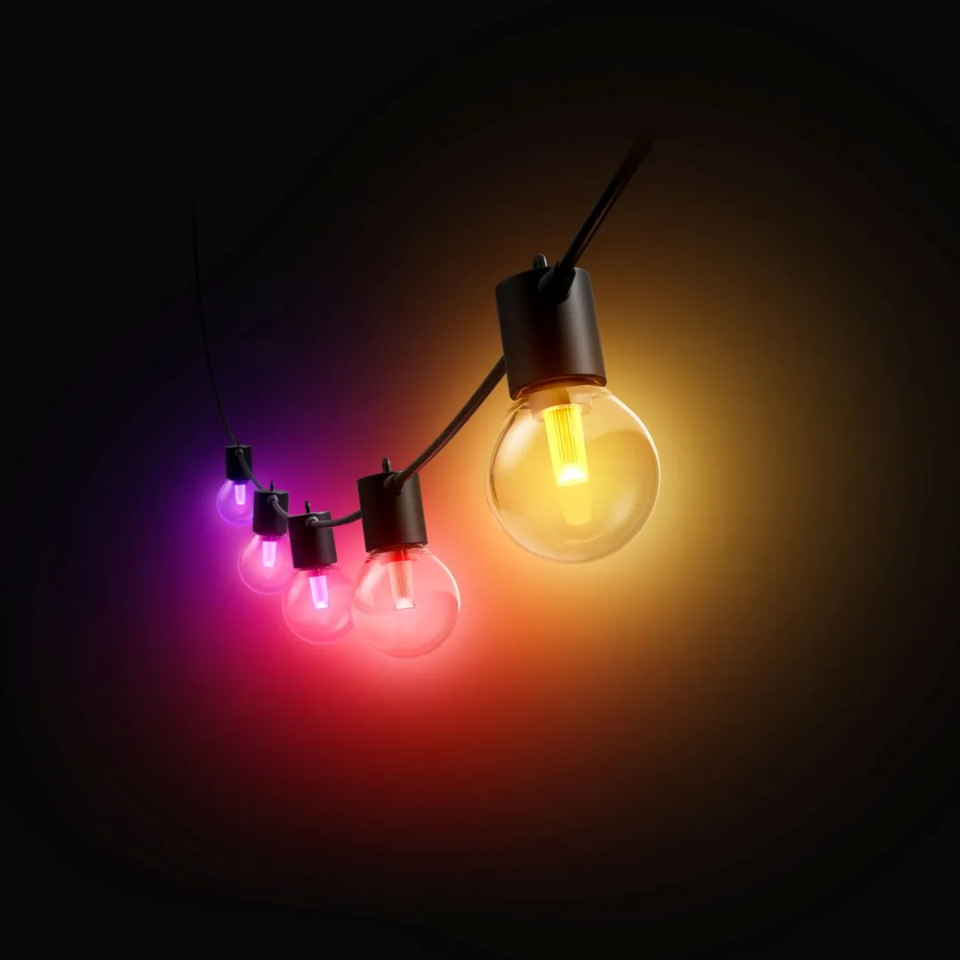Philips Hue Festavia Lichtslinger 10 Globelampen - 7m - Wit & Kleur - Incl. Dimmer Switch