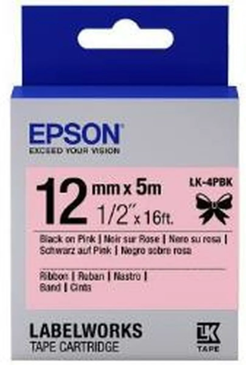Epson LK-4PBK Inktcartridge Zwart