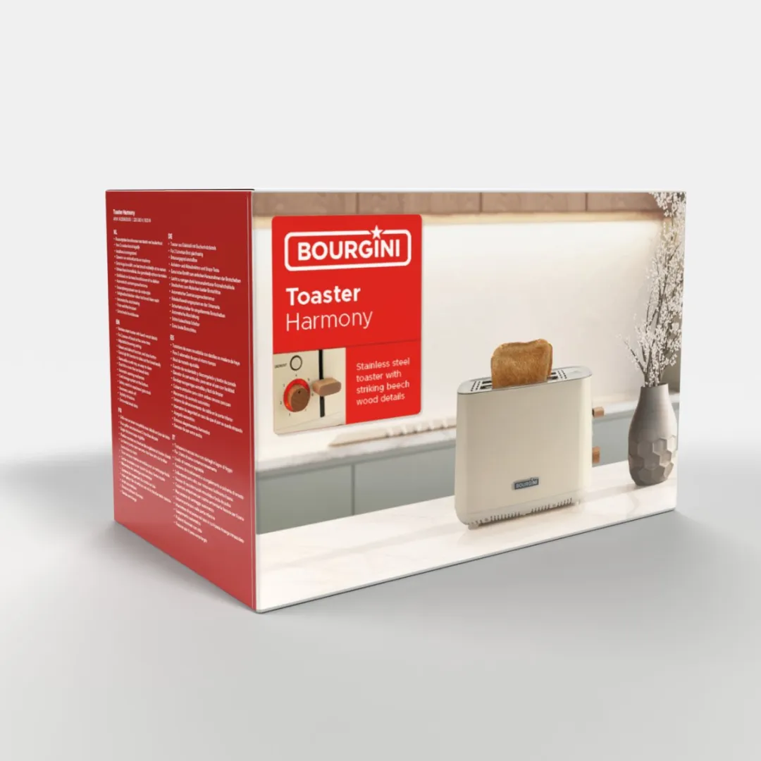 Bourgini Harmony Broodrooster 925W - 2 Sleuven - 7 Warmteniveaus - afbeelding 6 van 6