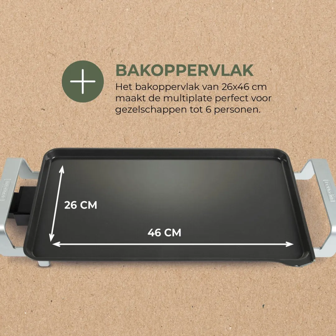 Bourgini Elements Multi Plate 10.9062.00.00 Grillplaat - 46x26cm - Antraciet - afbeelding 6 van 6