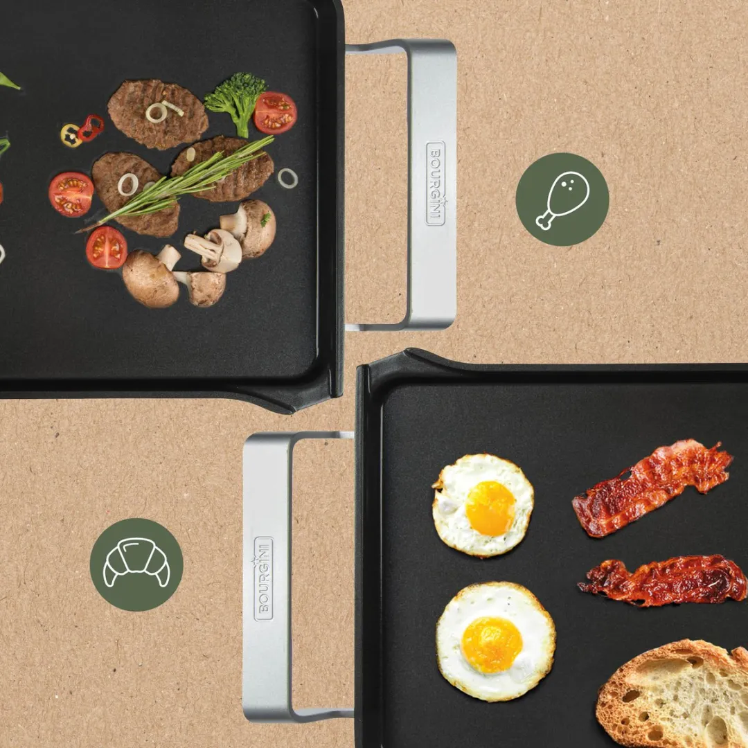 Bourgini Elements Multi Plate 10.9062.00.00 Grillplaat - 46x26cm - Antraciet