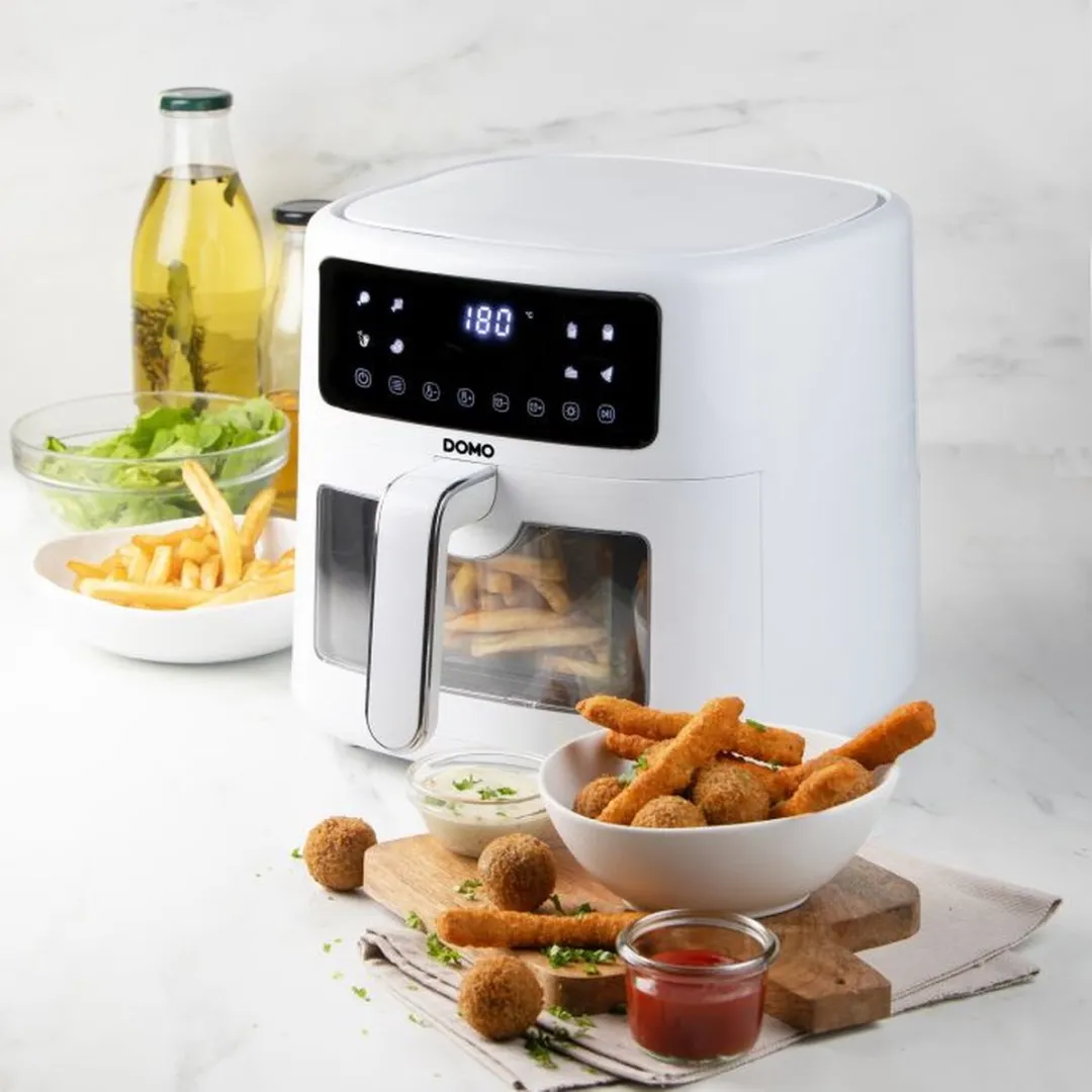 Domo DO1136FR Heteluchtfriteuse 6L - 1500W - Wit