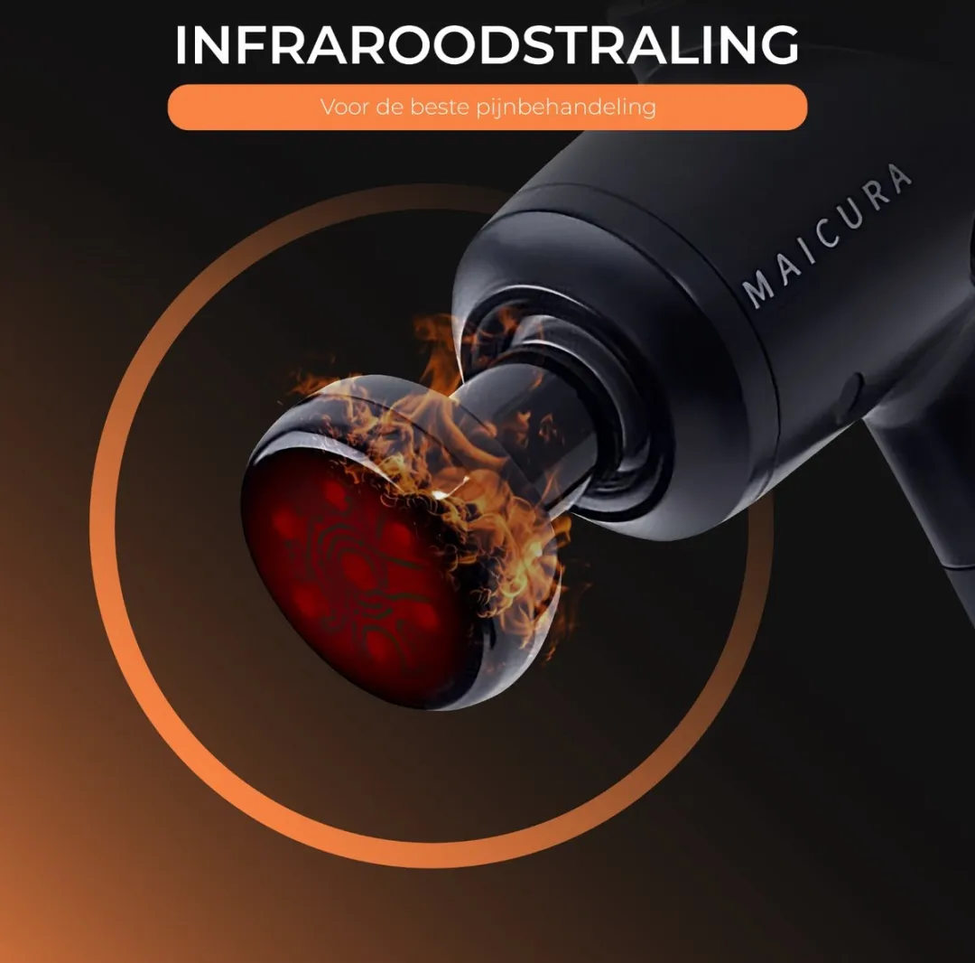Maicura PRO QL/DMS.MINIS6-A Massagepistool - 6 Koppen - Infrarood
