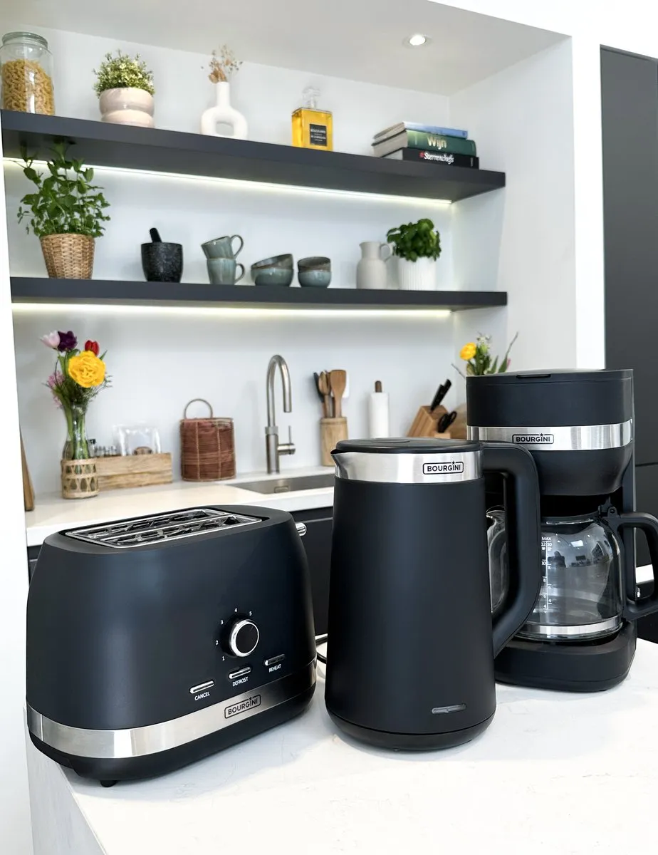 Bourgini Elements Koffiezetapparaat 1,5L - 12 Kopjes - Zwart - afbeelding 6 van 6