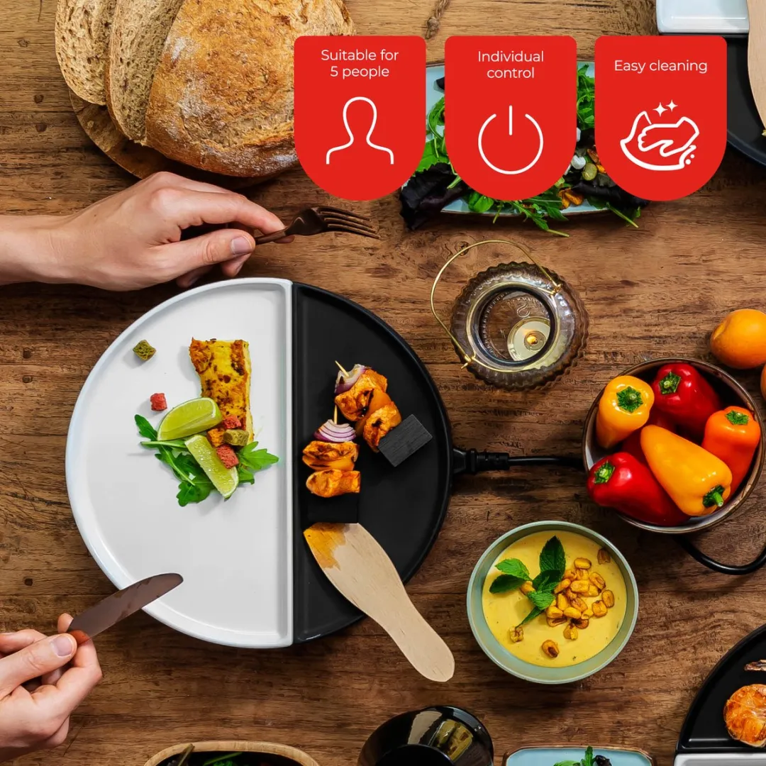 Bourgini Chef's Dinner Party Gourmetstel 22.30.0001 - 5 Personen - Wit