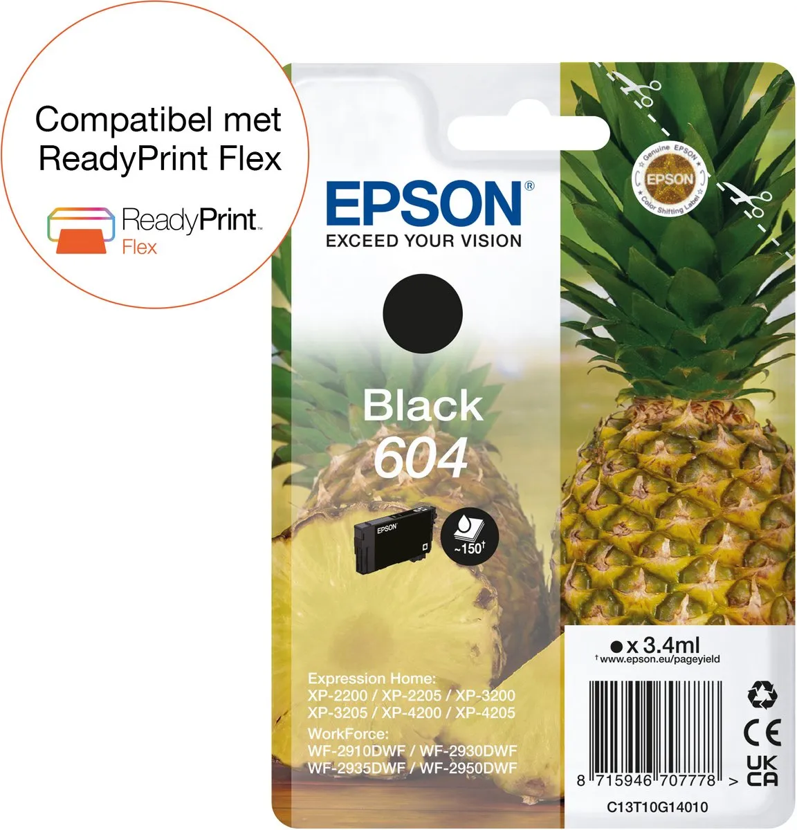 Epson 604 C13T10G14020 Inktcartridge - Zwart