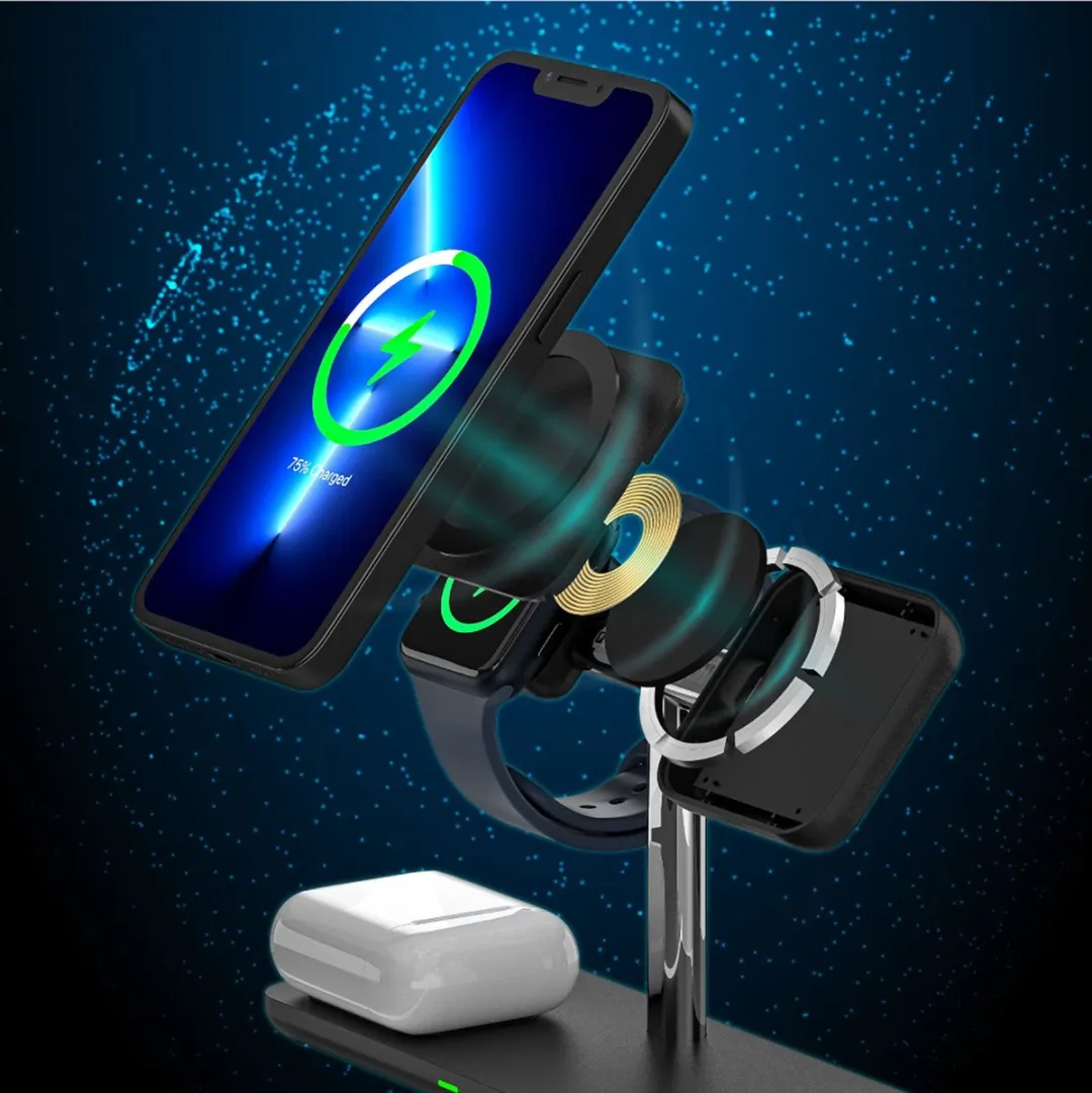 Unitek Magneetoplader Qi 3-in-1 iPhone 15W - afbeelding 6 van 6