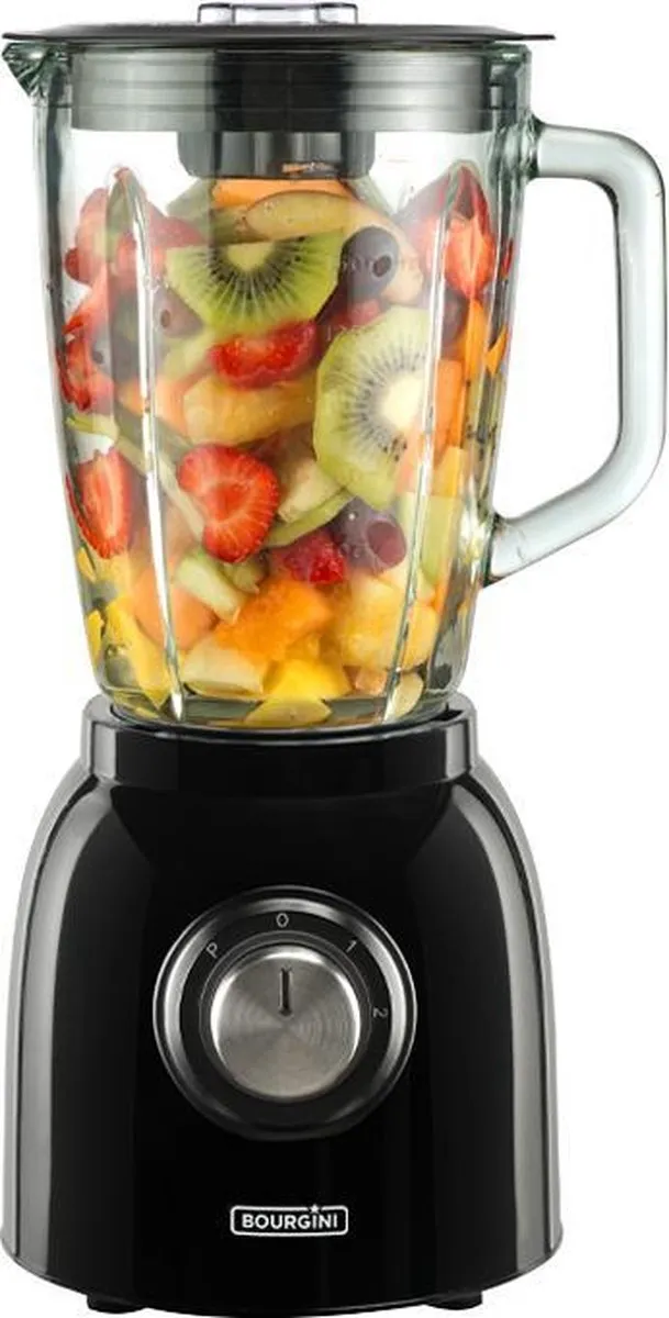 Bourgini Nostalgic Blender 600W - 1.5L Zwart - afbeelding 2 van 6
