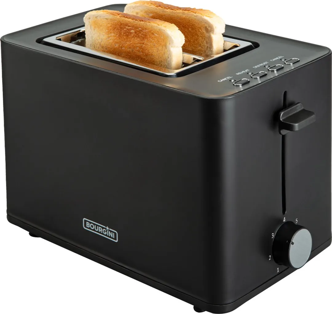 Bourgini Tosti Toaster 14.0402.00.00 - 2 Tosti's - 850W - Zwart