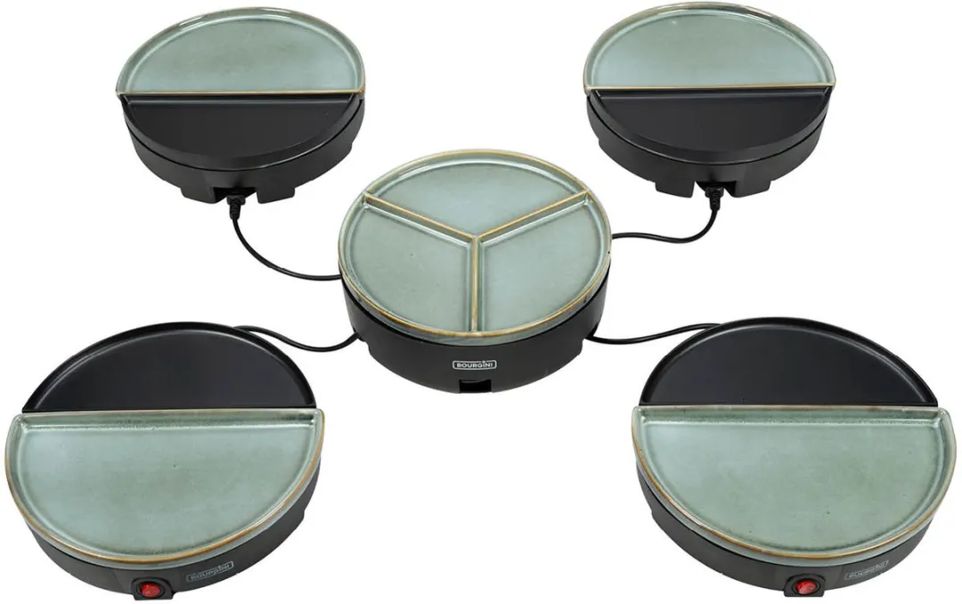 Bourgini Chef's Dinner Party Gourmetstel - 8 Personen - Grijs Blauw