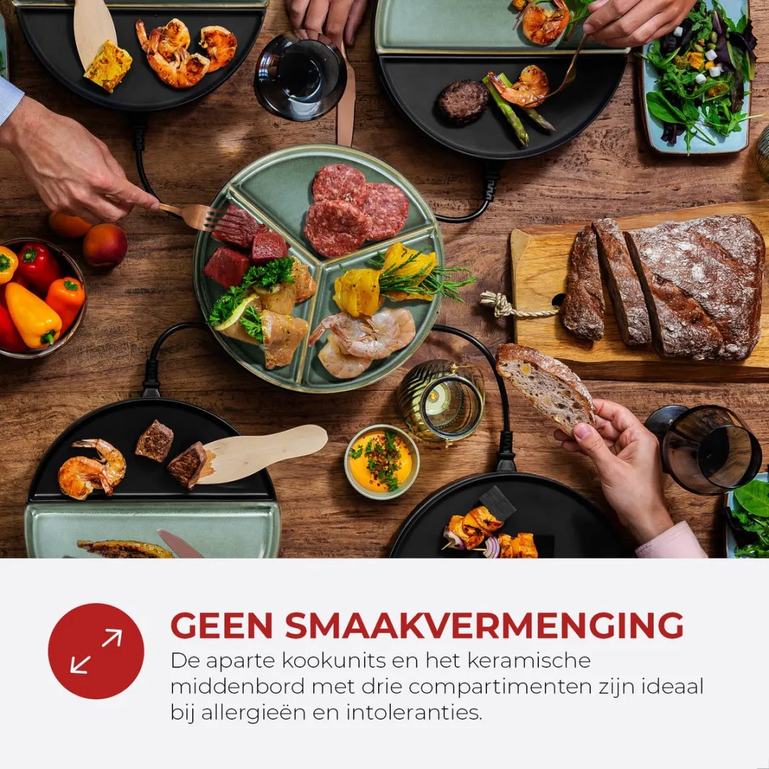 Bourgini Chef's Dinner Party Gourmetstel - 8 Personen - Grijs Blauw
