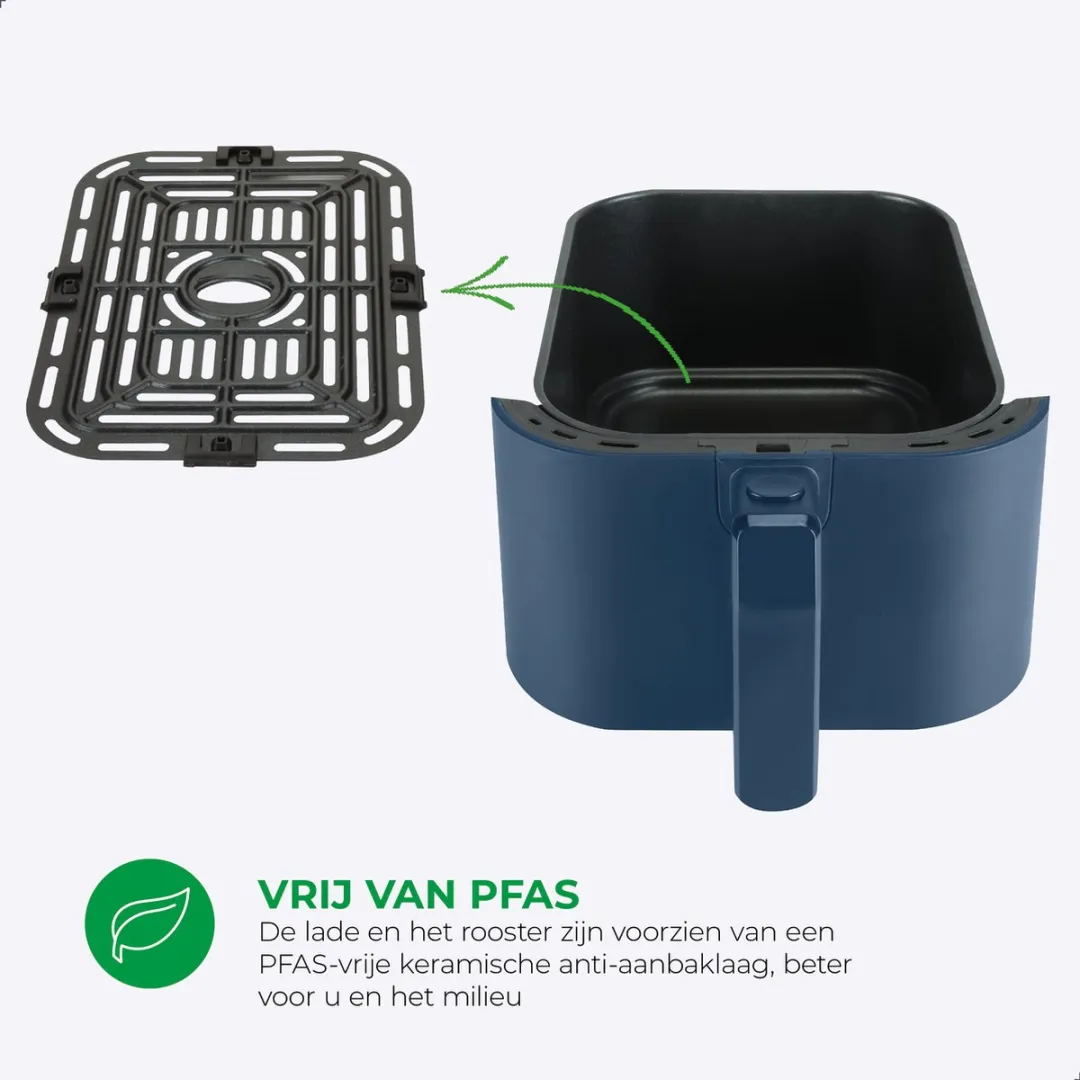 Bourgini Slimfit Airfryer XL 1500W - Blauw