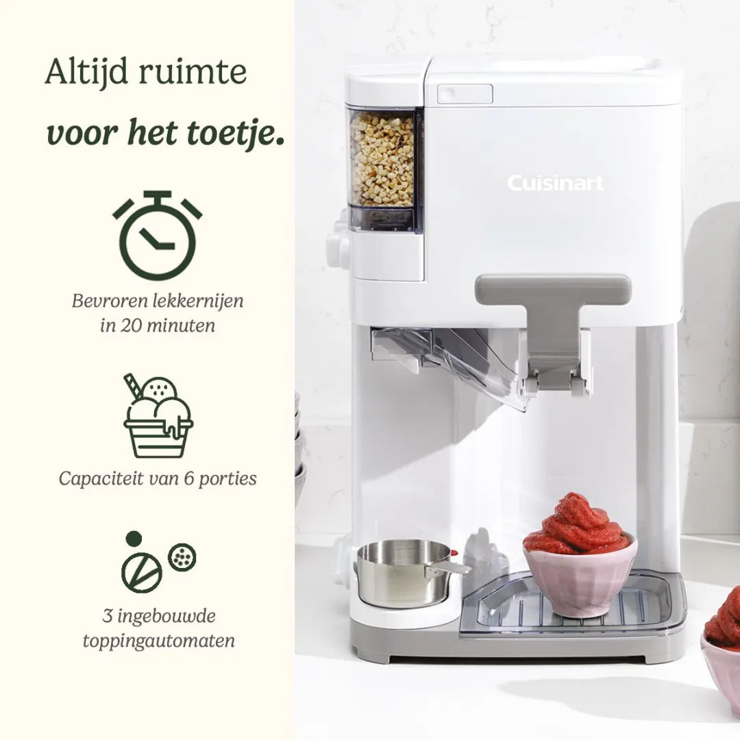 Cuisinart Soft Serve IJsmachine ICE48E - 150W - 1,42L - Wit