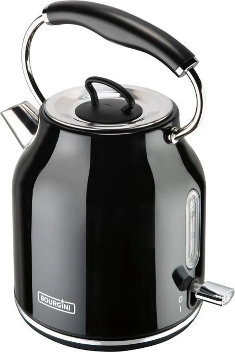 Bourgini Retro Waterkoker 2200W 1.7L - Zwart
