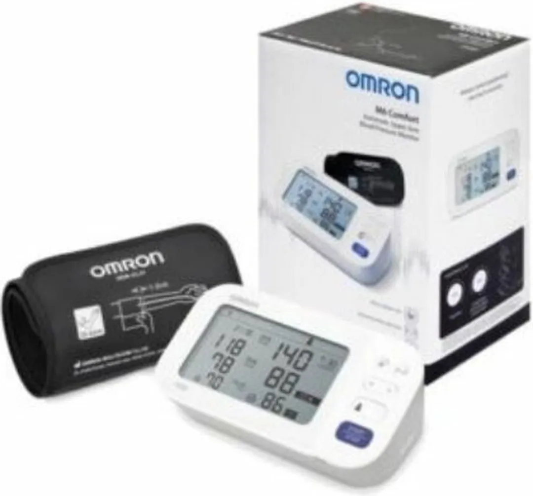 Omron M6 Comfort Bloeddrukmeter - 100 Metingen - Wit/Grijs