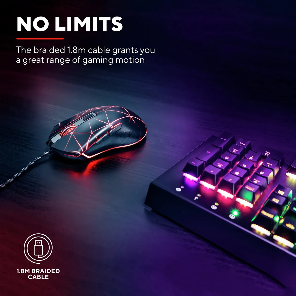 Trust GXT 133 Locx Gaming Muis 3200dpi - Zwart