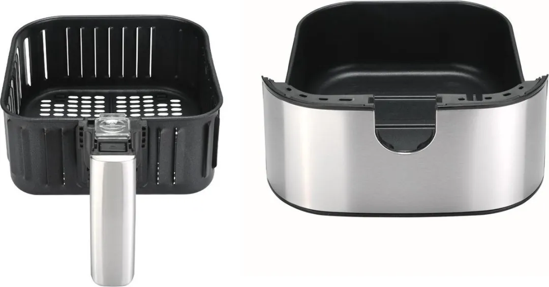 Bourgini Airfryer XXL 1500W - 4 Liter - Zwart/RVS