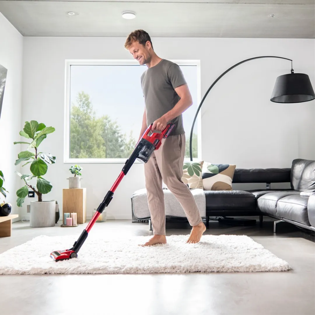 Einhell TE-SV 18 Li-FLX Solo Accu Steelstofzuiger - 18V - 0,6L - Rood/Zwart