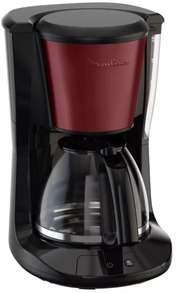 Moulinex FG5S05E0 Volledig Automatisch Koffiezetapparaat - 15 Kopjes - 1000W - Zwart/Rood