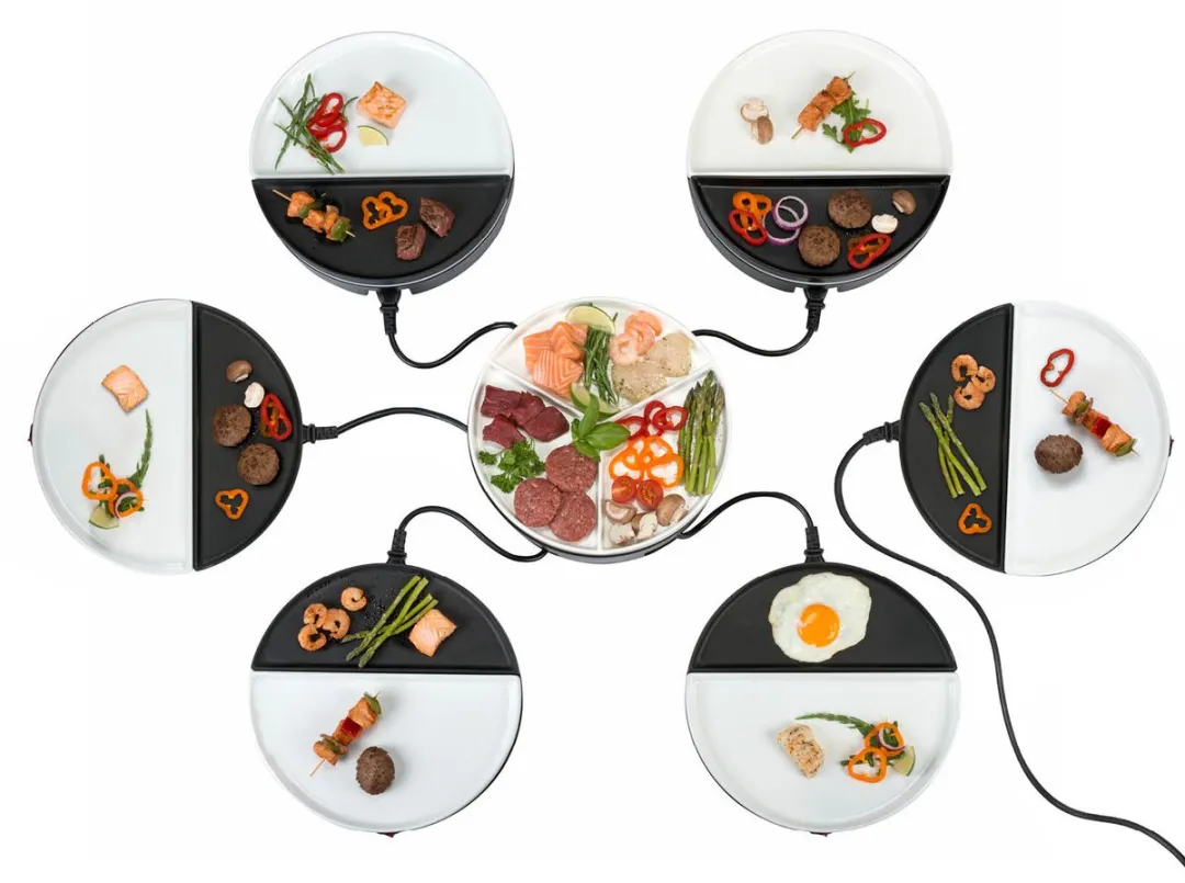 Bourgini Chef's Dinner Party Gourmetstel 6 Personen - Wit