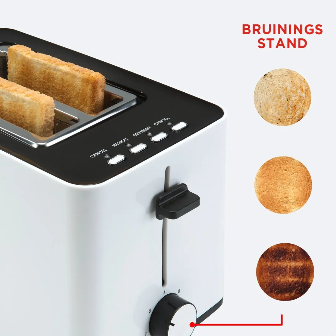 Bourgini Tosti Toaster 14.0001.02.00 - Broodrooster 850W - 2 Tosti's - Wit