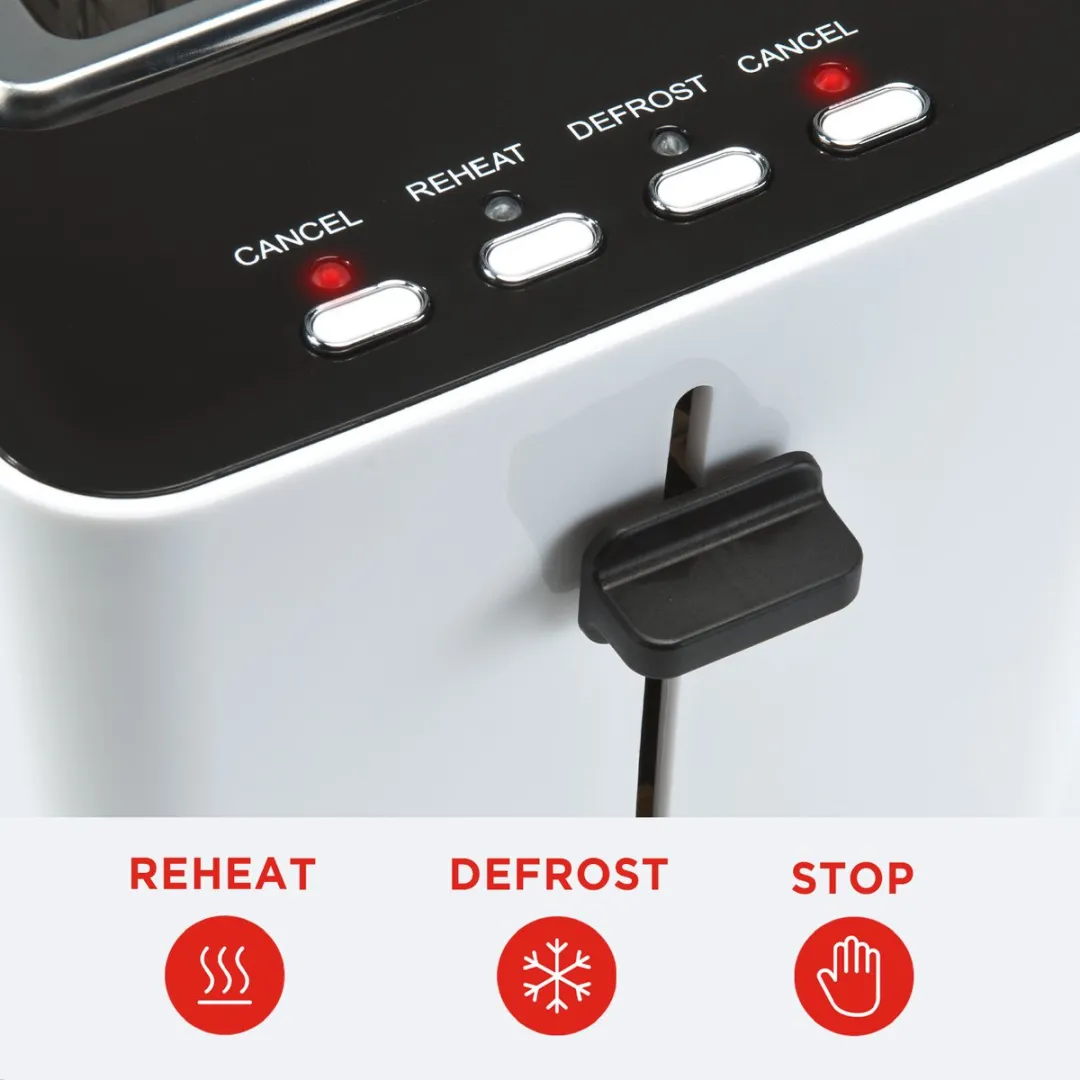 Bourgini Tosti Toaster 14.0001.02.00 - Broodrooster 850W - 2 Tosti's - Wit