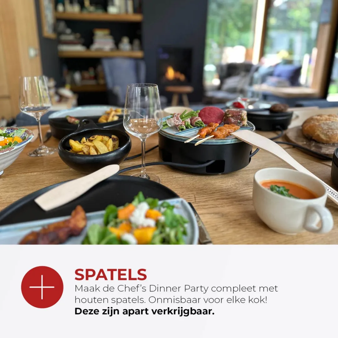 Bourgini Chef's Dinnerparty Gourmetstel 12.2050 - 5 Personen - Grijs Blauw