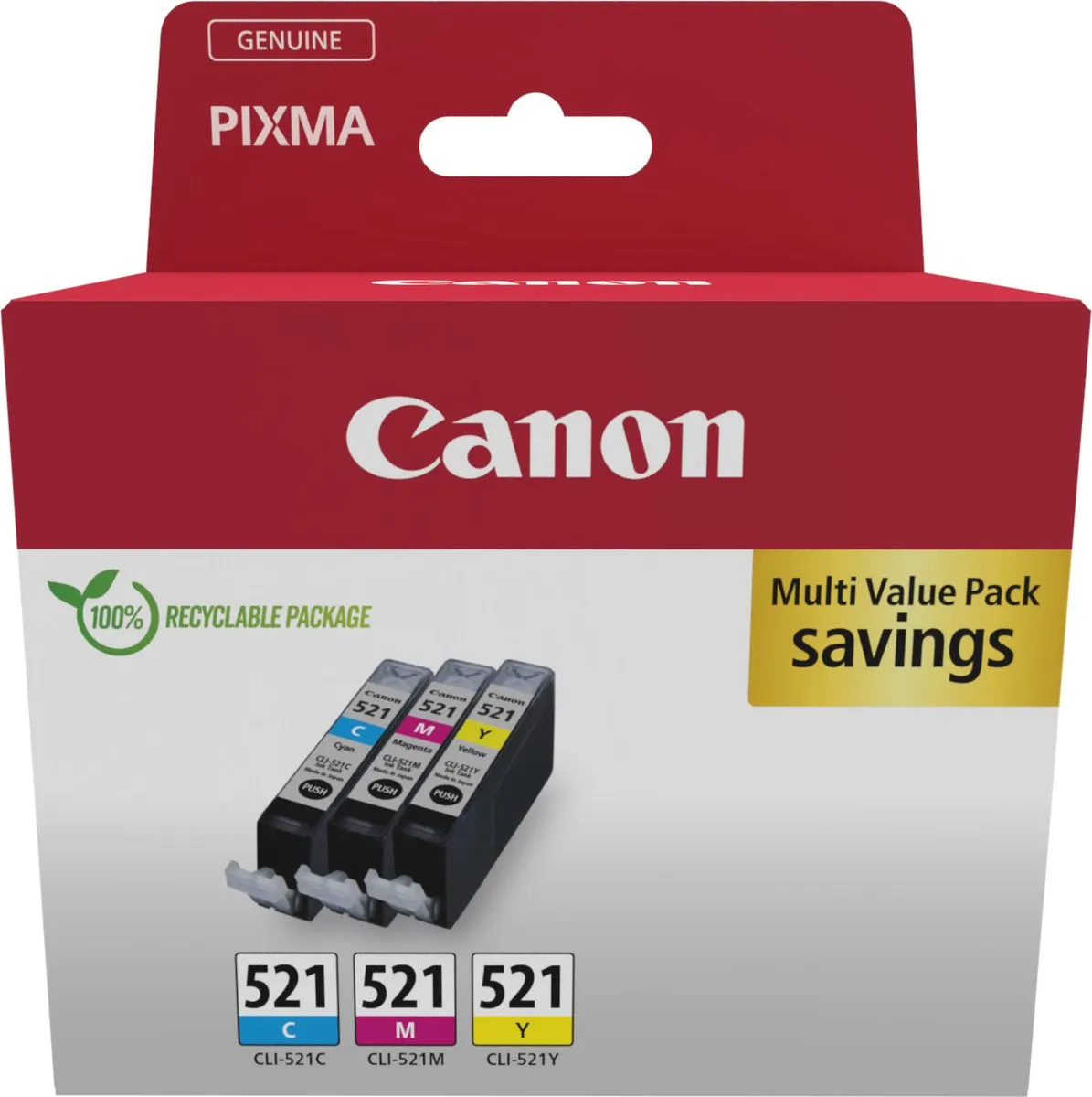 Canon CLI-521 Inktcartridge - 9ml - Kleur