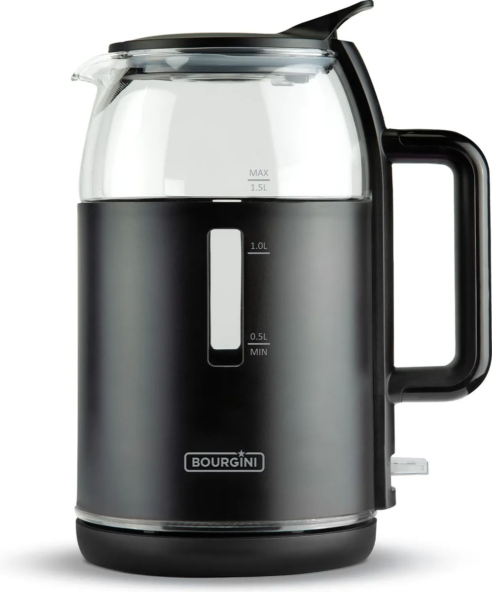 Bourgini Glazen Waterkoker 1.5L