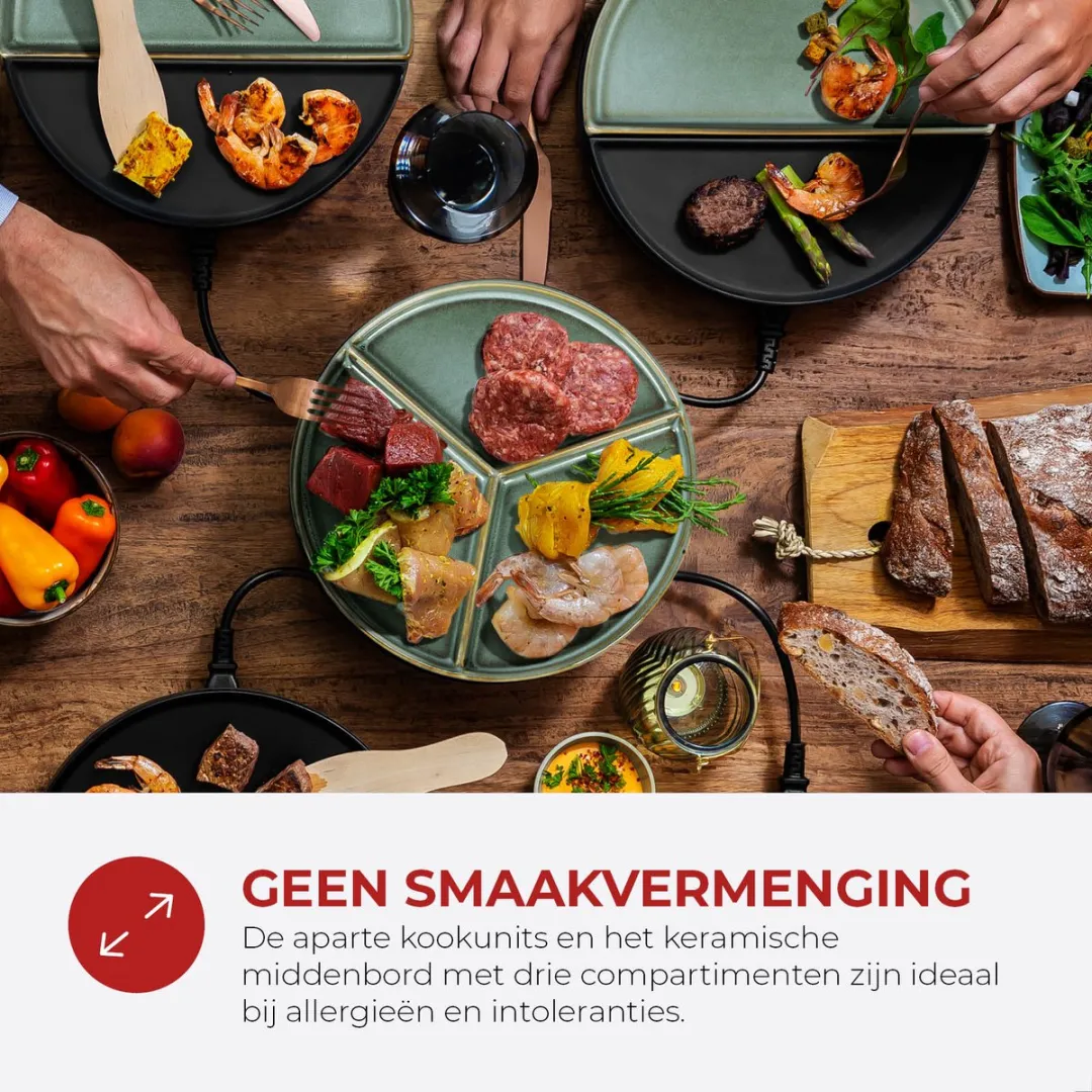 Bourgini Chef's Dinner Party Gourmetstel 15.1026 - 6 Personen - Grijs Blauw