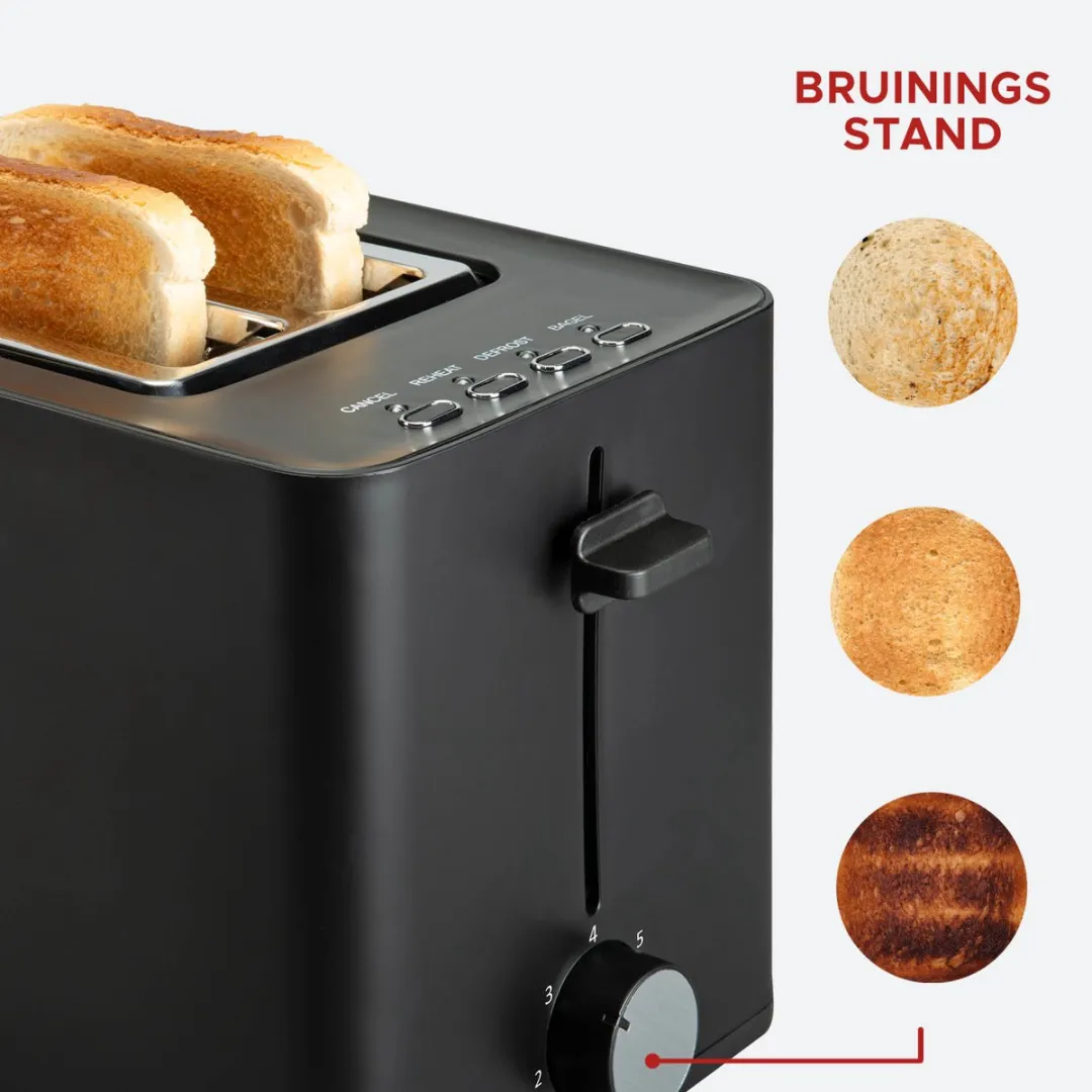 Bourgini Tosti Toaster 14.0402.00.01 - 850W - 2 Tosti's - Zwart - afbeelding 6 van 6