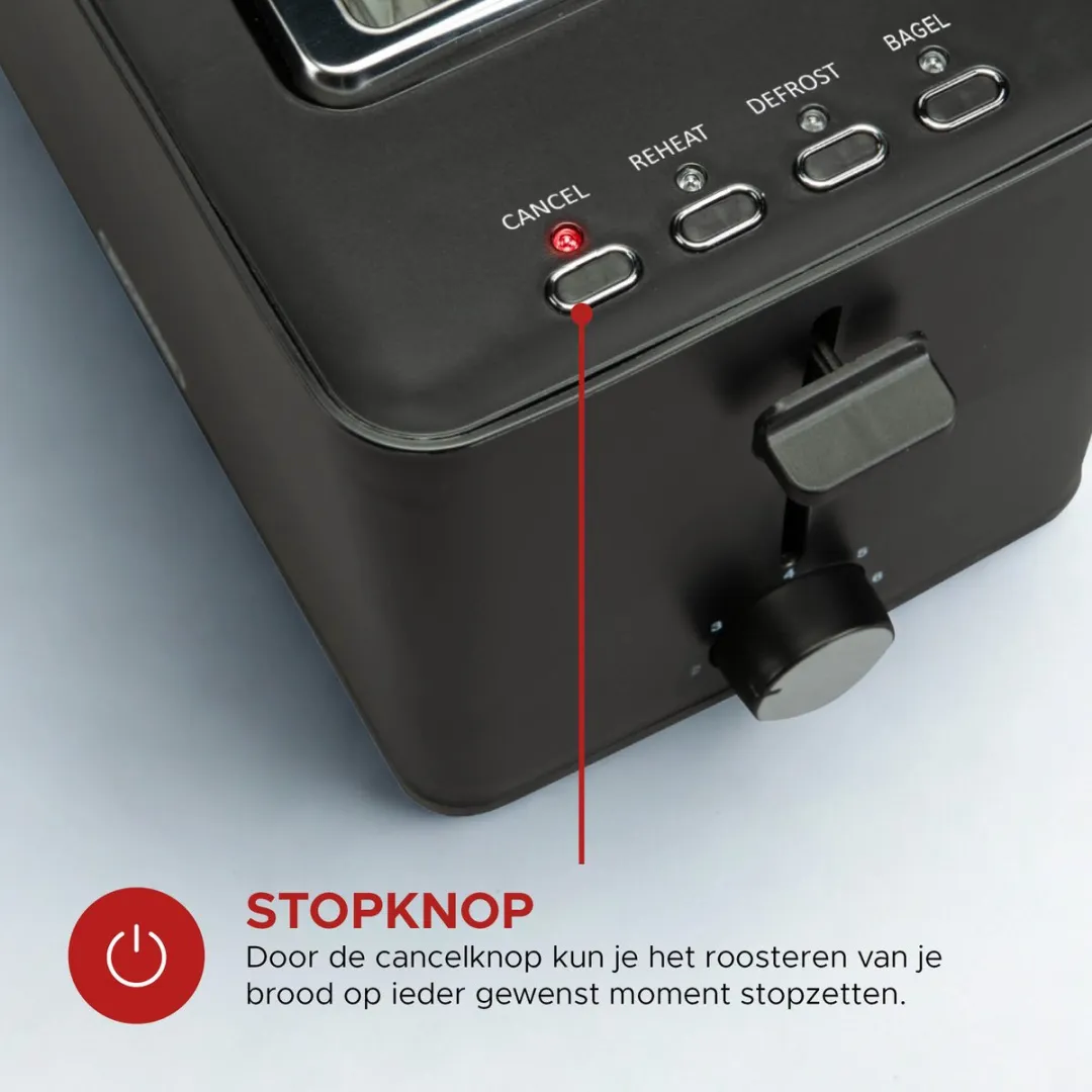Bourgini Tosti Toaster 14.0402.00.01 - 850W - 2 Tosti's - Zwart