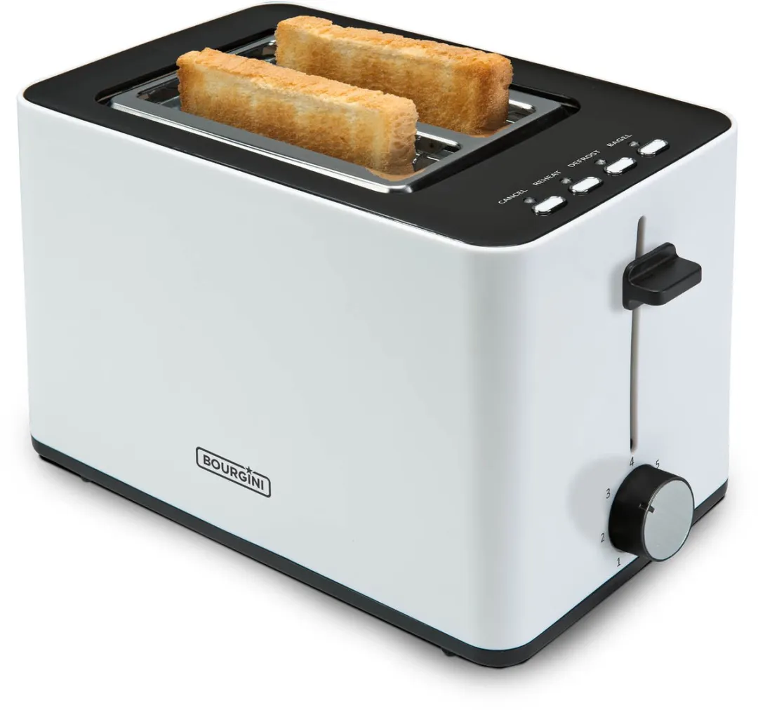 Bourgini Tosti Toaster 14.0001.02.01 - 850W - 2 Tosti's - Mat Wit